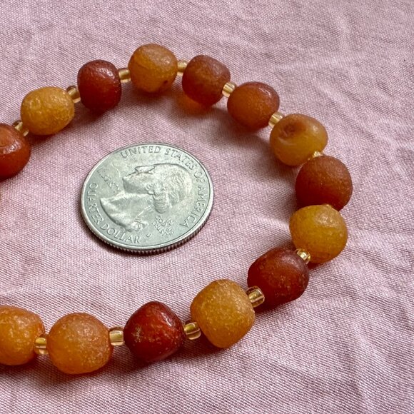 Natural amber bracelets- three bracelet set